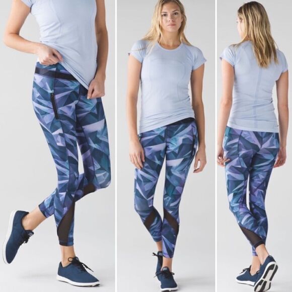 Lululemon Inspire Tight Mesh Pretty Prism Multi Purple Blue - Picture 13 of 13